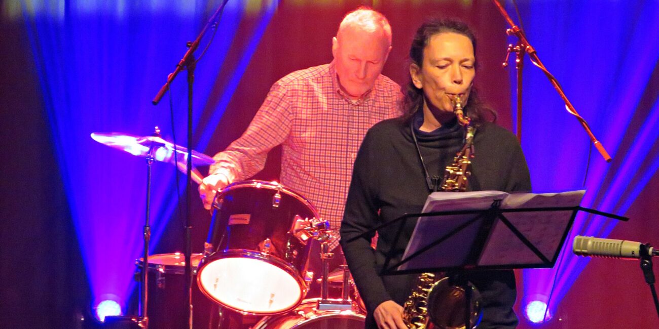 Ursula Pinner-Antoni (Saxophon) und Lothar Krumbiegel (Schlagzeug), ©Brigitte Melder