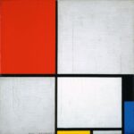 Piet Mondrian, Komposition mit Rot, Schwarz, Blau und Gelb, 1928, Öl auf Leinwand, 45,2 x 45 cm, Wilhelm-Hack-Museum, Ludwigshafen am Rhein, Foto: Wilhelm-Hack-Museum, Ludwigshafen am Rhein