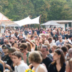 Eine feiernde Crowd auf einem Festival